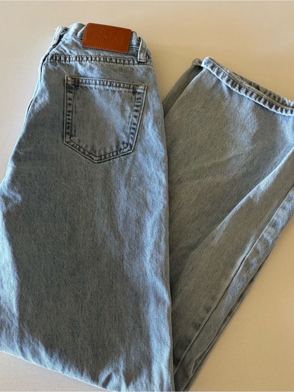 Princess Polly Light Blue High-Rise Denim Jeans